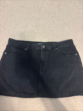 Wild Fable black denim skirt
